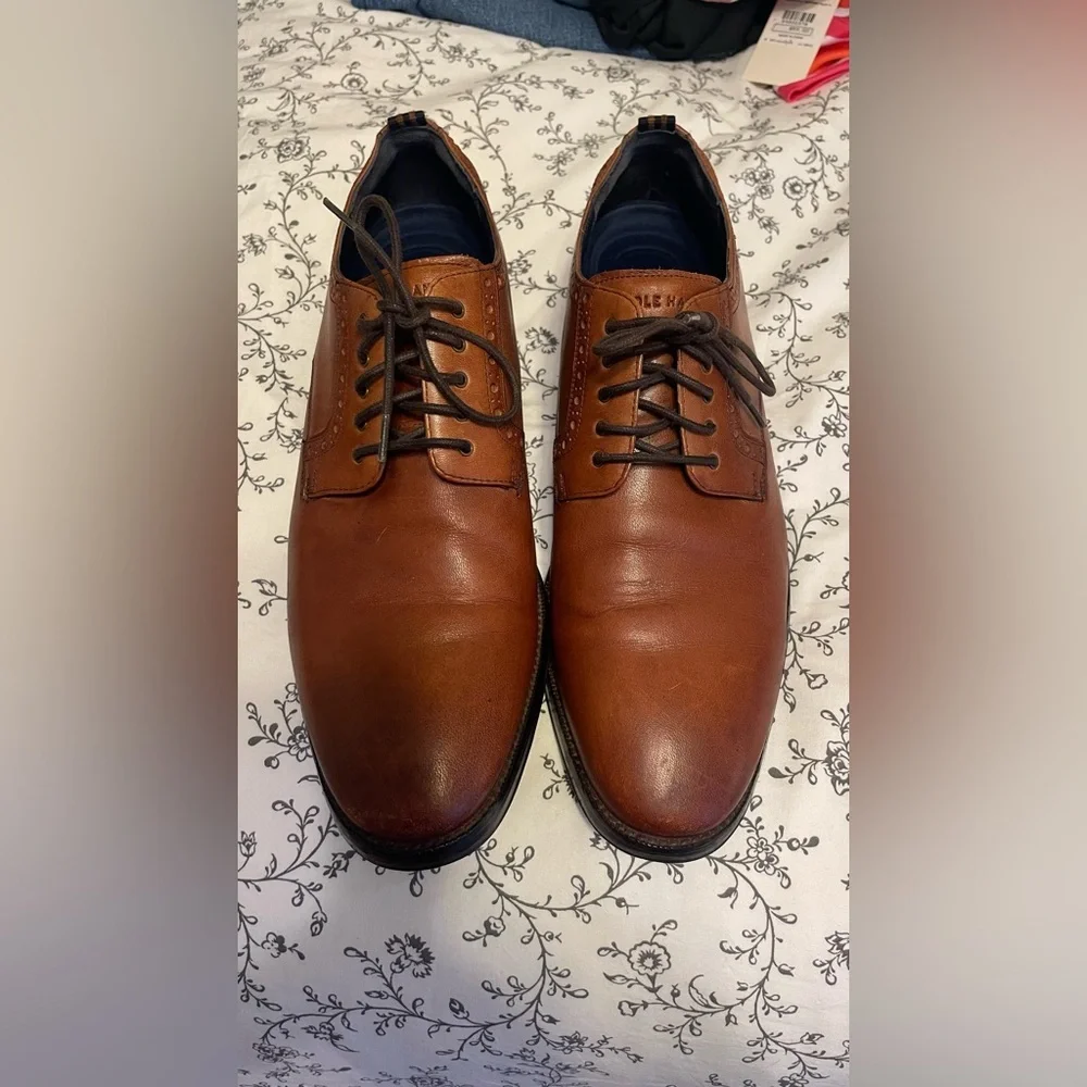 Cole Haan Tan Leather Men's Oxfords